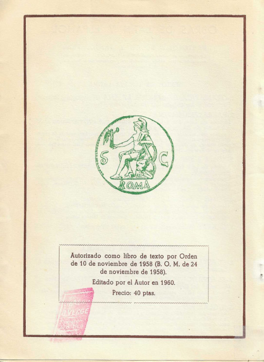 Gramática latina. Para todos los cursos del bachillerato.