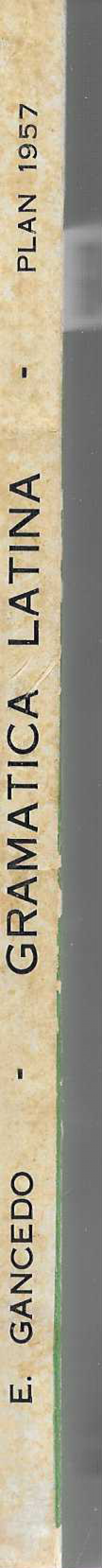Gramática latina. Plan 1957