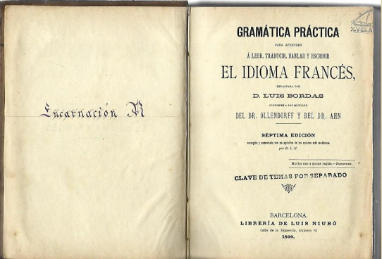 GRAMATICA PRACTICA PARA APRENDER A LEER, TRADUCIR, HABLAR Y ESCRIBIR EL IDIOMA FRANCES