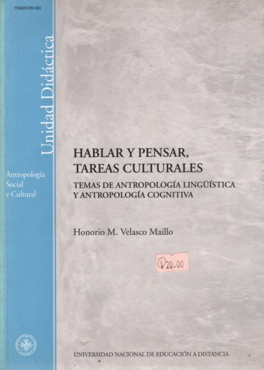 HABLAR Y PENSAR, TAREAS CULTURALES