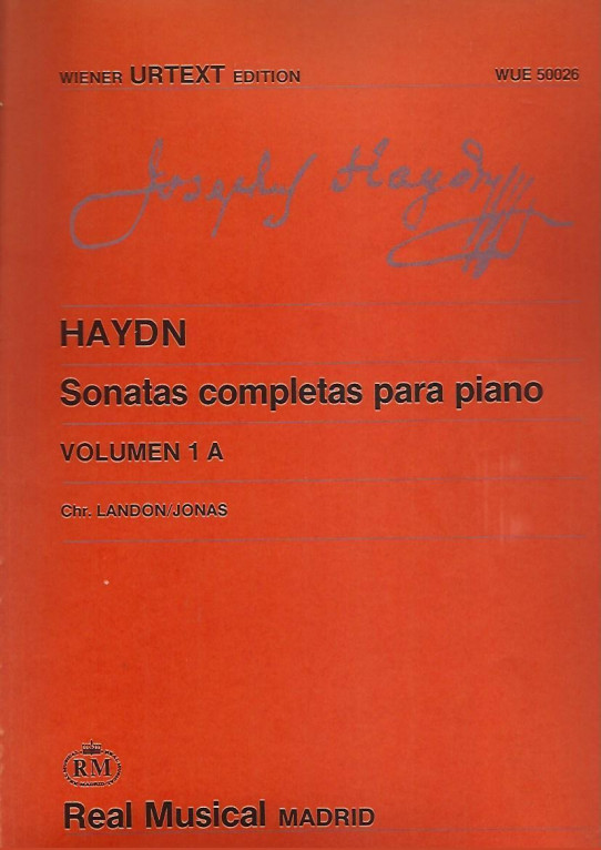 HAYDN  SONATAS COMPLETAS PARA PIANO 2 Volumenes  (1A y 1B)