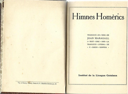 HIMNES HOMERICS