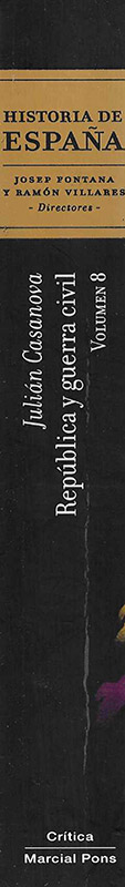 Historia de España. República y guerra civil. Volúmen 8.
