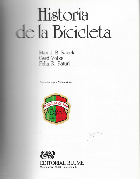 Historia de la Bicicleta.