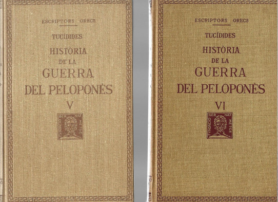 HISTORIA DE LA GUERRA DEL PELOPONES 8 Volums (Obra completa)   -Tucidides-
