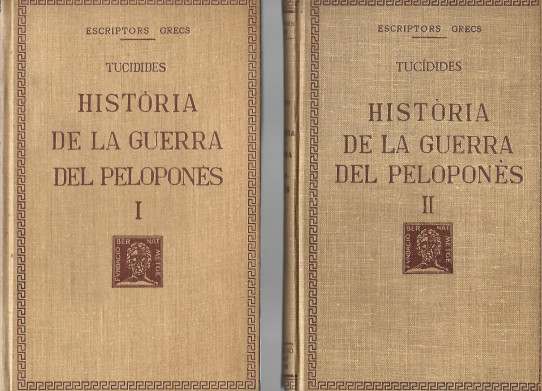 HISTORIA DE LA GUERRA DEL PELOPONES 8 Volums (Obra completa)   -Tucidides-