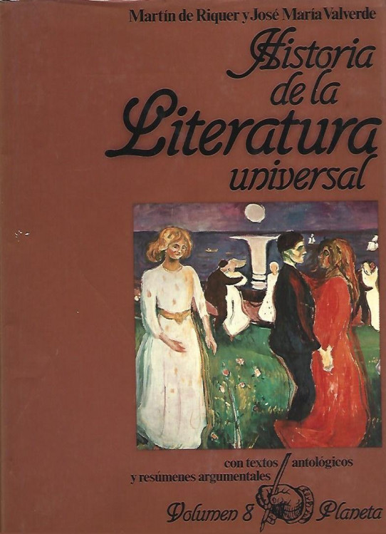 HISTORIA DE LA LITERATURA UNIVERSAL. Tomo 8. LA ENTRADA EN EL SIGLO XX