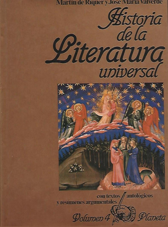 HISTORIA DE LA LITERATUTURA UNIVERSAL. Volumen 4, EL RENACIMIENTO DESDE SUS PRELIMINARES
