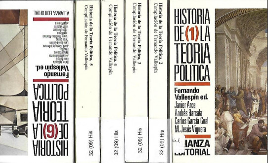 HISTORIA DE LA TEORIA POLITICA 6 Volumenes.