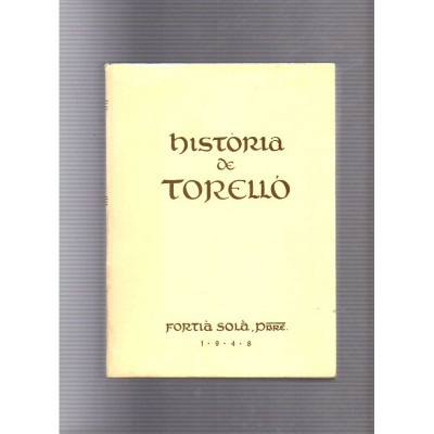 Història de Torelló / Fortià Solà