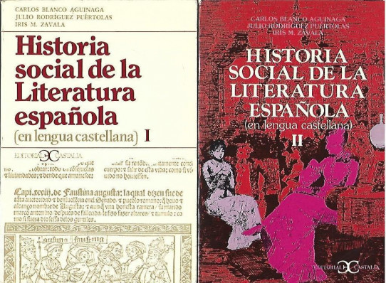 HISTORIA SOCIAL DE LA LITERATURA ESPAÑOLA (VOLÚMENES I, II y III)  En lengua castellana