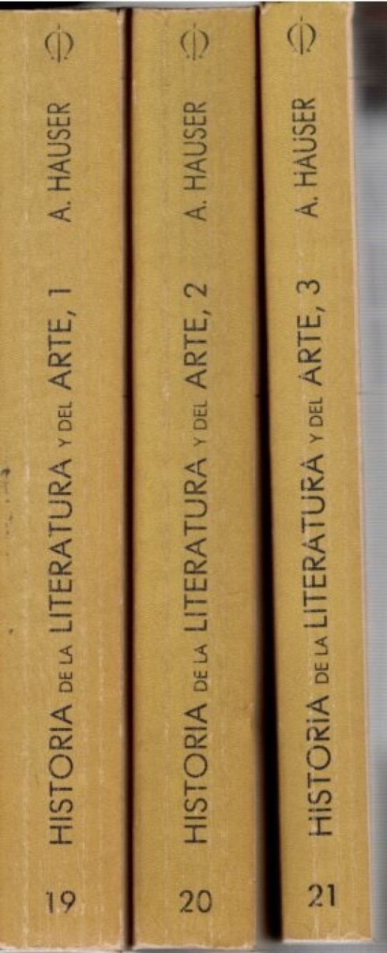 HISTORIA SOCIAL DE LA LITERATURA Y DEL ARTE