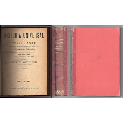 Historia universal : desde los tiempos más remotos hasta hoy. / Cantù, Cesare
