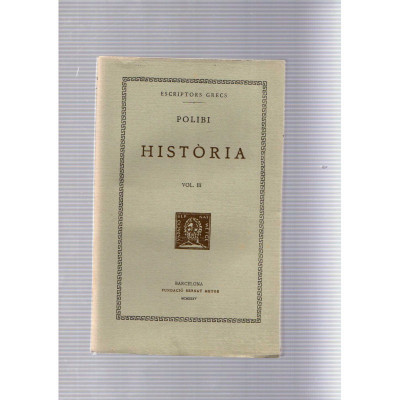 Història Vol. III / Polibi