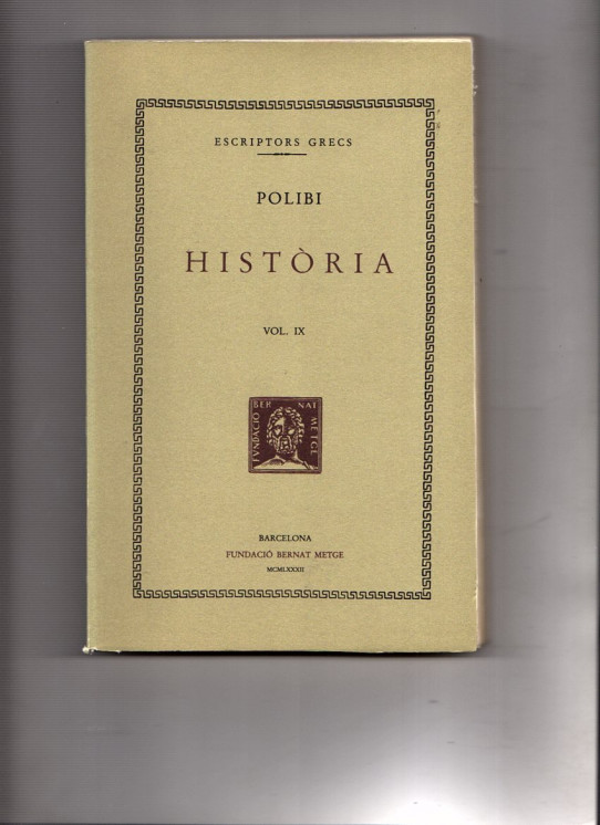 HISTORIA VOL IX (LLIBRES XVIII AL XXI)  (Espanya)