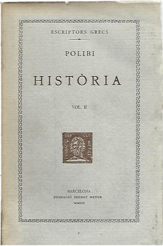 HISTORIA Volum II  (Polibi)