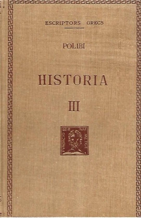 HISTORIA Volum III  (Polibi)
