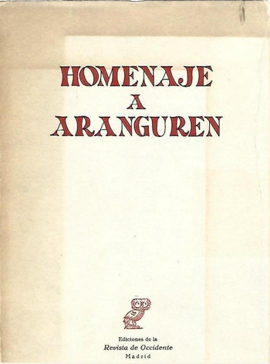 HOMENAJE A ARANGUREN
