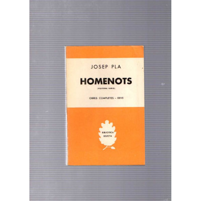 Homenots / Josep Pla