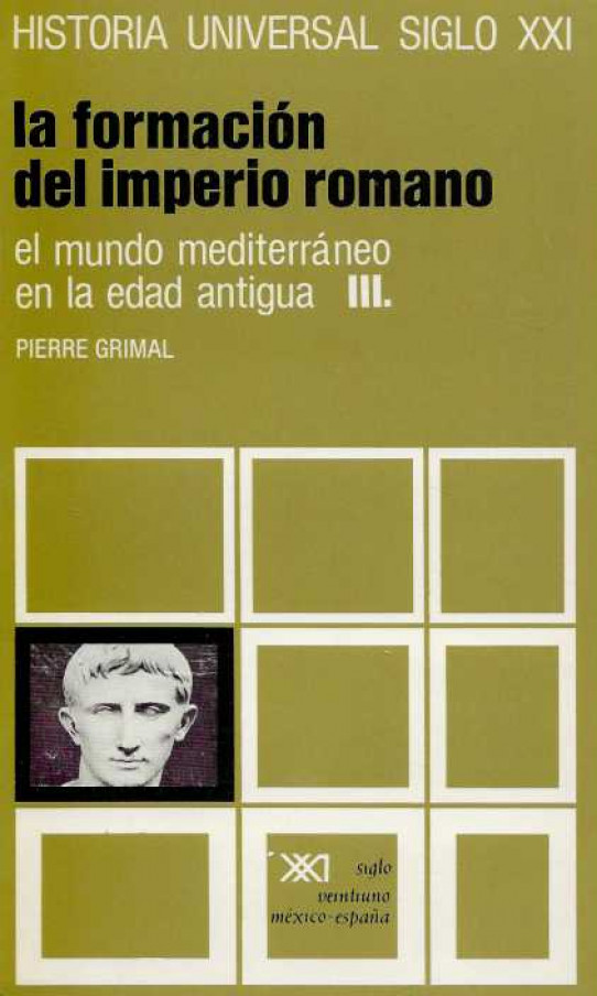 I. GRIEGOS Y PERSAS. II. EL HELENISMO Y EL AUGE DE ROMA. III. LA FORMACIÓN DEL IMPERIO ROMANO. IV. EL IMPERIO ROMANO Y SUS PUEBLOS LIMÍTROFES.