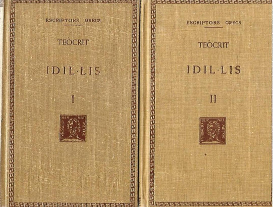 IDIL.LIS 2 Volums  (Teòcrit)