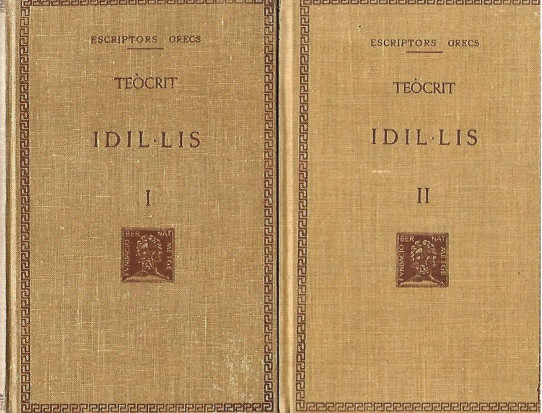 IDIL.LIS  2 Volums. (Teòcrit)