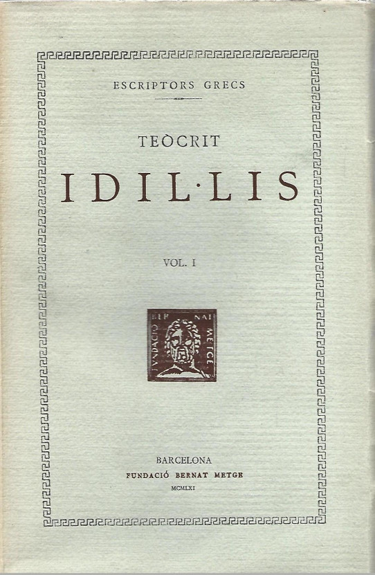 IDIL.LIS Volum I  (Teocrit)