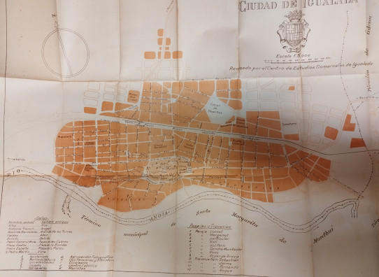 IGUALADA PLANO DE LA CIUDAD