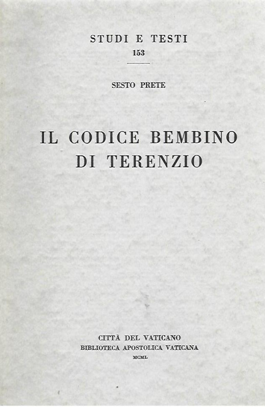 IL CODICE BEMBINO DI TERENZIO