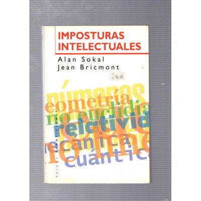 Imposturas intelectuales / Alan Sokal, Jean Bricmont