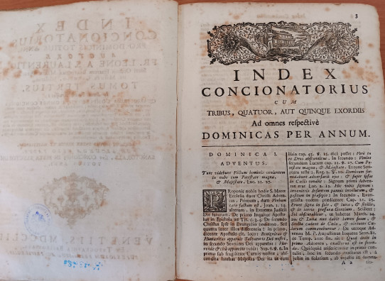 INDEX CONCIONATORIUS Pro Domimicis Totius Anni