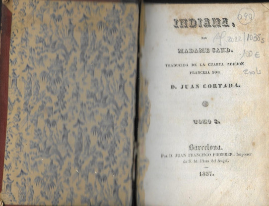 INDIANA  (Madame Sand) 2 Volumenes