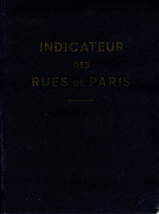 INDICATEUR DES RUES DE PARIS