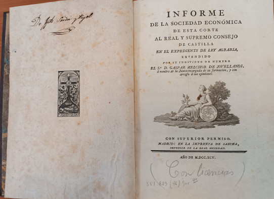 INFORMA DE LA SOCIEDAD ECONOMICA DE ESTA CORTE AL REALY SUPREMO CONSEJO DE CASTILLA