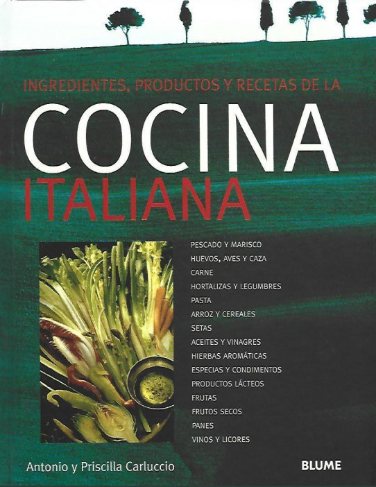 INGREDIENTES, PRODUCTOS Y RECETAS DE LA COCINA ITALIANA