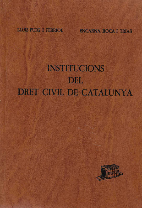 Institucions del Dret Civil de Catalunya.