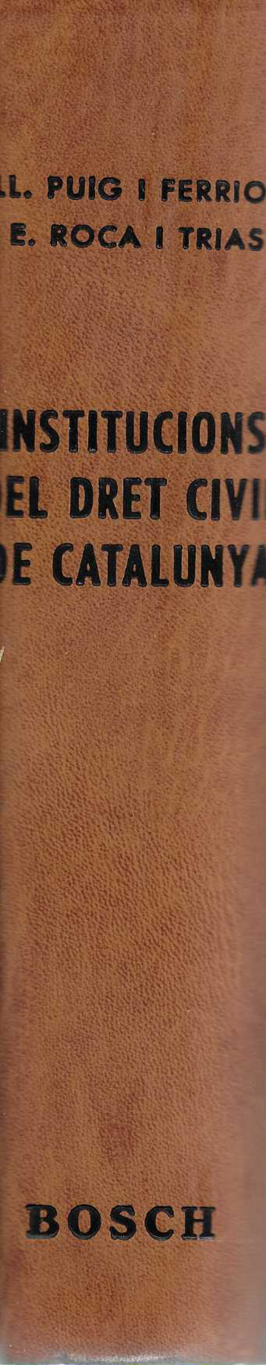 Institucions del Dret Civil de Catalunya.