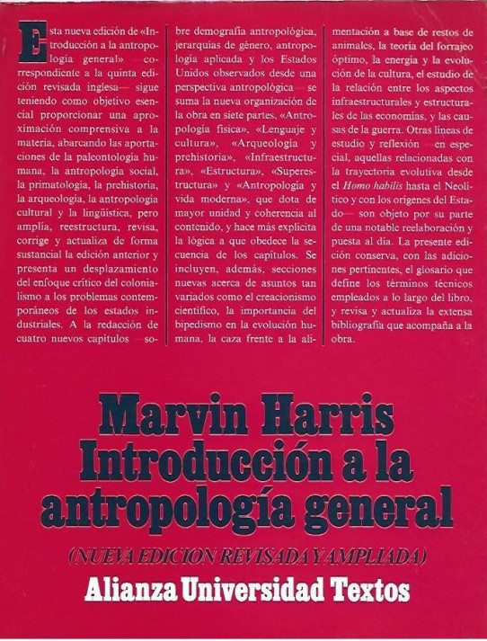 INTRODUCCIÓN A LA ANTROPOLOGÍA GENERAL