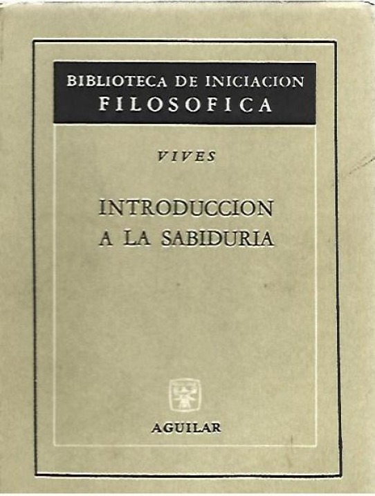 INTRODUCCION A LA SABIDURIA