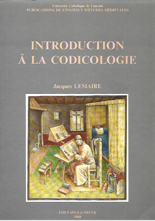 INTRODUCTION À LS CODICOLOGIE