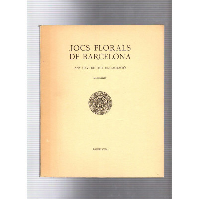 Jocs florals de Barcelona 1974 / Narcís Jubany i Arnau