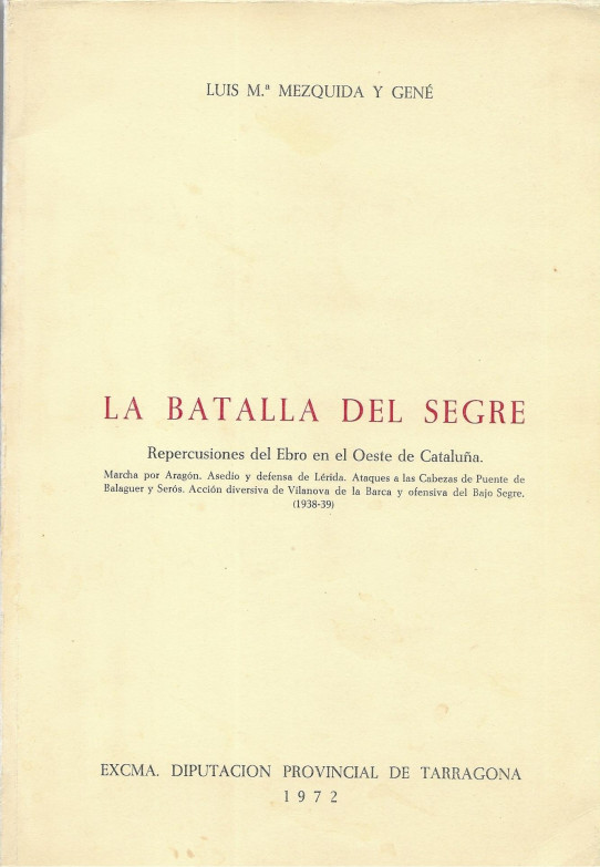 LA BATALLA DEL SEGRE