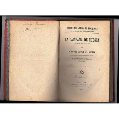 La Campana de Huesca : crónica del siglo XII / Antonio Cánovas del Castillo