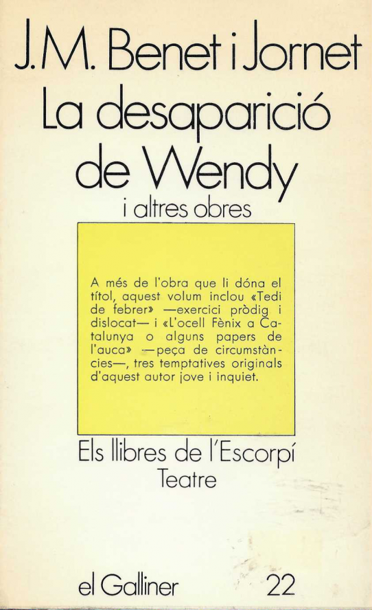 La desaparició de Wendy i altres obres.