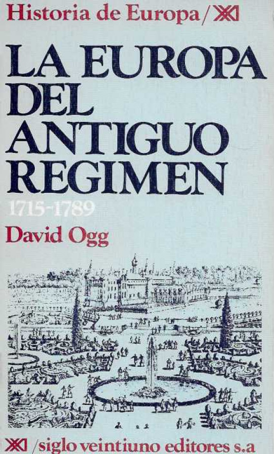 LA EUROPA DEL ANTIGUO RÉGIMEN. 1715-1789