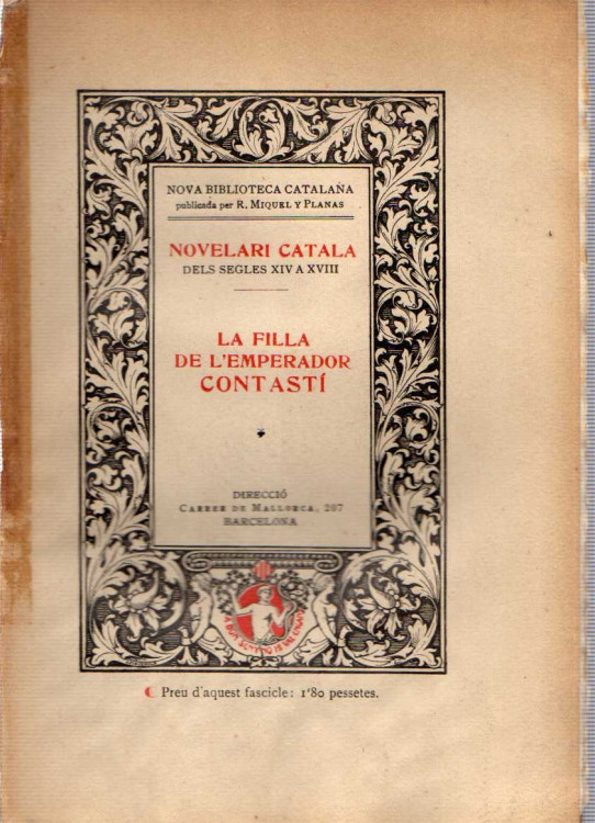 LA FILLA DE L'EMPERADOR CONTASTÍ