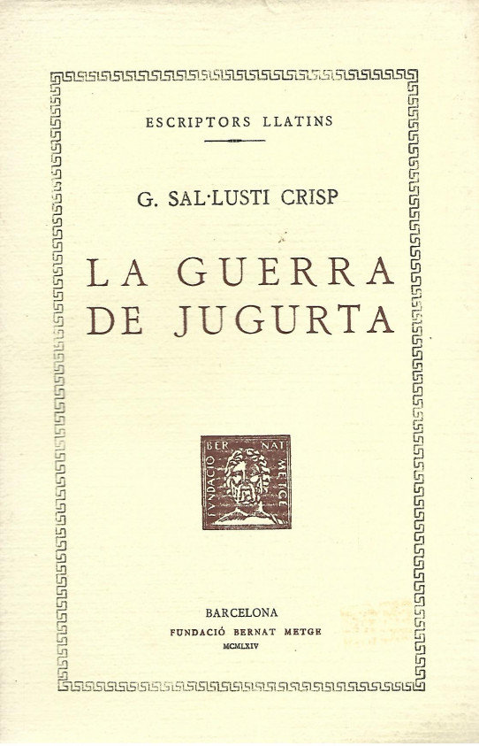 LA GUERRA DE JUGURTA  (Sal.lusti Crisp)