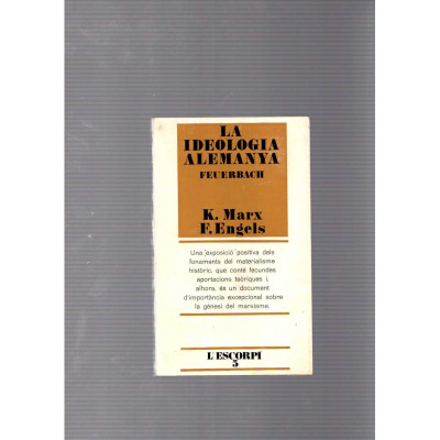 La ideologia Alemanya / K.Marx F.Engels