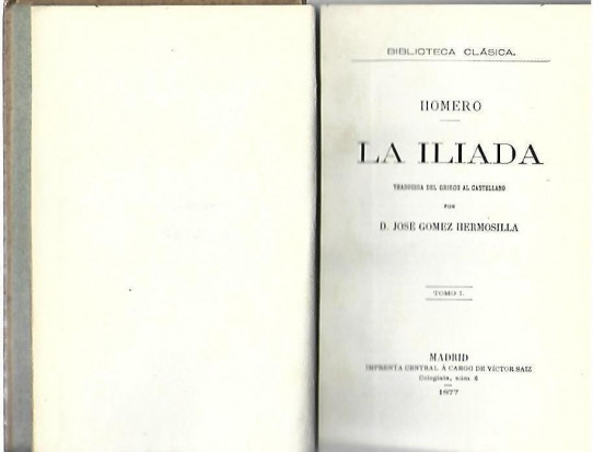 LA ILIADA 3 Volumenes