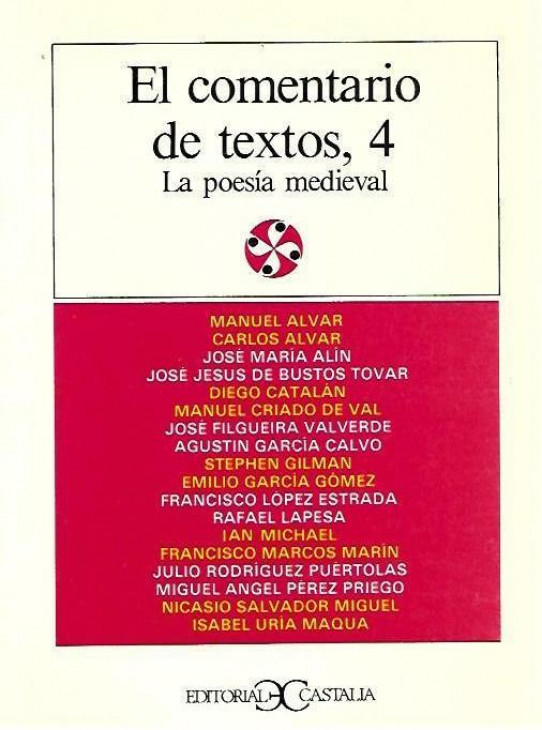 LA POESIA MEDIEVAL. EL COMENTARIO DE TEXTOS Nº 4